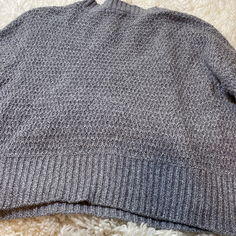 NWT MORAL FIBER GREY GRAY LONG SLEEVE CREWNECK SWEATER  Size M Excellent… - Picture 10 of 12
